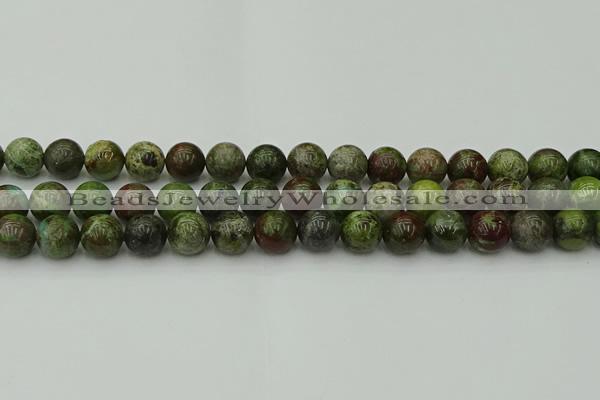 CDB303 15.5 inches 10mm round dragon blood jasper beads wholesale