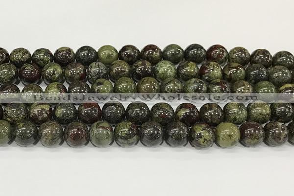 CDB343 15.5 inches 10mm round dragon blood jasper beads wholesale