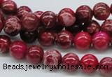 CDE03 15.5 inches 8mm round dyed sea sediment jasper beads