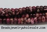 CDE06 15.5 inches 4*8mm rondelle dyed sea sediment jasper beads