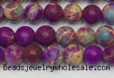 CDE1055 15.5 inches 4mm round sea sediment jasper beads wholesale