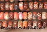 CDE1251 15.5 inches 2.5*4mm rondelle sea sediment jasper beads