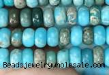 CDE1254 15.5 inches 2.5*4mm rondelle sea sediment jasper beads