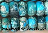 CDE1273 15.5 inches 5*8mm rondelle sea sediment jasper beads