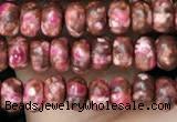 CDE1358 15.5 inches 2.5*4mm rondelle synthetic sea sediment jasper beads