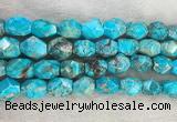 CDE1361 15.5 inches 15*20mm faceted nuggets sediment jasper beads