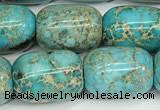 CDE1364 15.5 inches 13*18mm drum sea sediment jasper beads wholesale