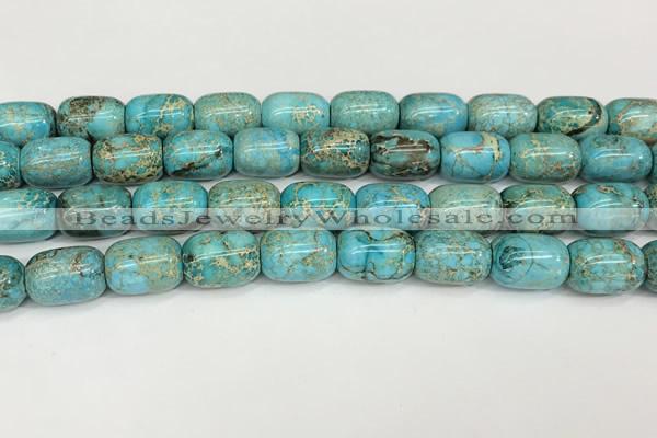 CDE1364 15.5 inches 13*18mm drum sea sediment jasper beads wholesale