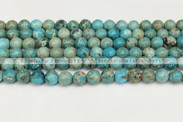 CDE1368 15.5 inches 8mm round sea sediment jasper beads wholesale