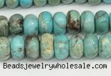 CDE1400 15.5 inches 3*4mm rondelle sea sediment jasper beads