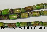 CDE142 3*6mm rondelle & 6*9mm tube dyed sea sediment jasper beads