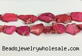 CDE1433 25*35mm - 35*45mm freefrom sea sediment jasper slab beads