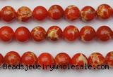 CDE2000 15.5 inches 4mm round dyed sea sediment jasper beads