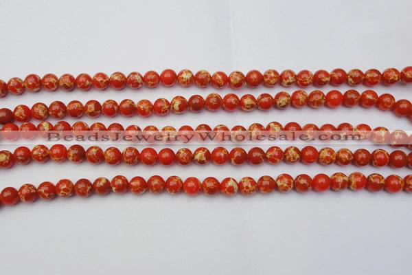 CDE2001 15.5 inches 6mm round dyed sea sediment jasper beads