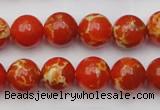 CDE2003 15.5 inches 10mm round dyed sea sediment jasper beads