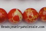 CDE2009 15.5 inches 22mm round dyed sea sediment jasper beads