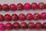 CDE2011 15.5 inches 4mm round dyed sea sediment jasper beads