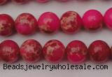 CDE2013 15.5 inches 8mm round dyed sea sediment jasper beads