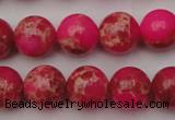 CDE2015 15.5 inches 12mm round dyed sea sediment jasper beads