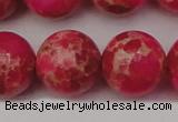 CDE2020 15.5 inches 22mm round dyed sea sediment jasper beads