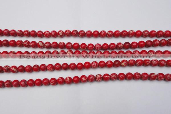 CDE2023 15.5 inches 6mm round dyed sea sediment jasper beads