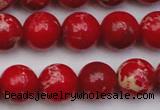 CDE2026 15.5 inches 12mm round dyed sea sediment jasper beads