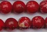 CDE2028 15.5 inches 16mm round dyed sea sediment jasper beads