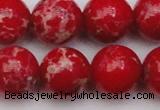 CDE2029 15.5 inches 18mm round dyed sea sediment jasper beads