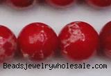 CDE2032 15.5 inches 24mm round dyed sea sediment jasper beads