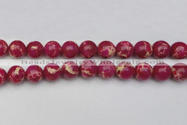 CDE2042 15.5 inches 22mm round dyed sea sediment jasper beads