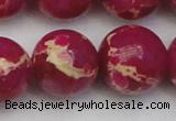 CDE2043 15.5 inches 24mm round dyed sea sediment jasper beads