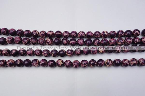 CDE2046 15.5 inches 8mm round dyed sea sediment jasper beads