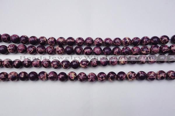 CDE2047 15.5 inches 10mm round dyed sea sediment jasper beads