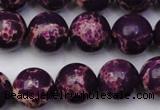 CDE2049 15.5 inches 14mm round dyed sea sediment jasper beads