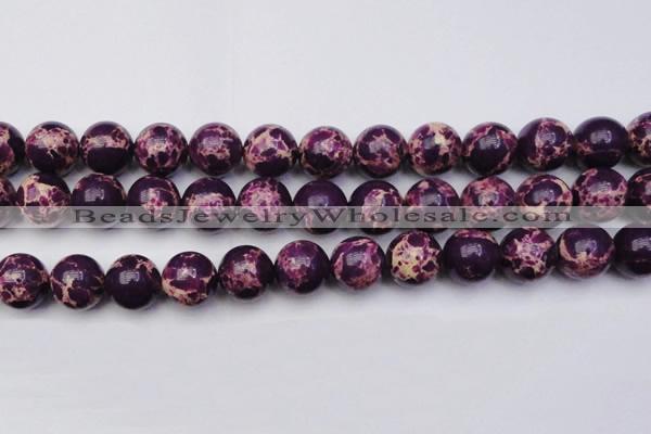 CDE2051 15.5 inches 18mm round dyed sea sediment jasper beads