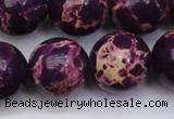 CDE2053 15.5 inches 22mm round dyed sea sediment jasper beads