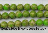 CDE2066 15.5 inches 4mm round dyed sea sediment jasper beads