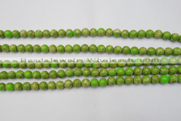 CDE2066 15.5 inches 4mm round dyed sea sediment jasper beads