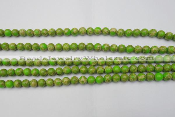 CDE2067 15.5 inches 6mm round dyed sea sediment jasper beads