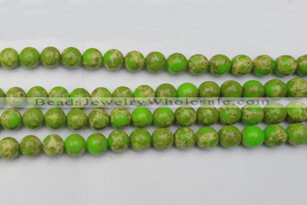 CDE2072 15.5 inches 16mm round dyed sea sediment jasper beads