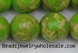 CDE2075 15.5 inches 22mm round dyed sea sediment jasper beads