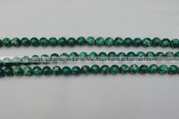 CDE2079 15.5 inches 8mm round dyed sea sediment jasper beads