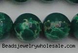 CDE2087 15.5 inches 24mm round dyed sea sediment jasper beads