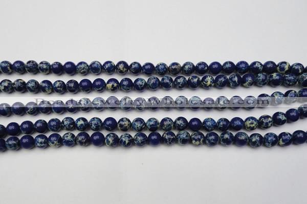 CDE2088 15.5 inches 4mm round dyed sea sediment jasper beads