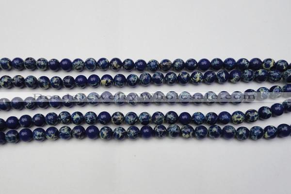 CDE2089 15.5 inches 6mm round dyed sea sediment jasper beads