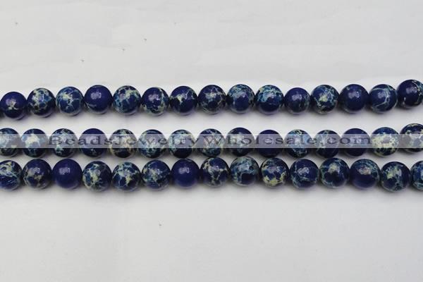 CDE2092 15.5 inches 12mm round dyed sea sediment jasper beads