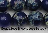 CDE2094 15.5 inches 16mm round dyed sea sediment jasper beads