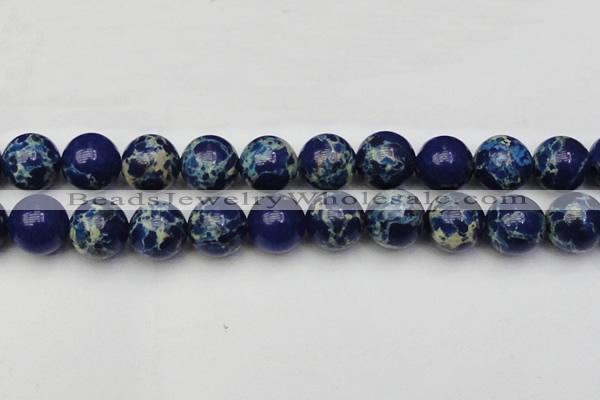 CDE2097 15.5 inches 22mm round dyed sea sediment jasper beads