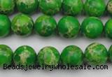 CDE2222 15.5 inches 8mm round dyed sea sediment jasper beads