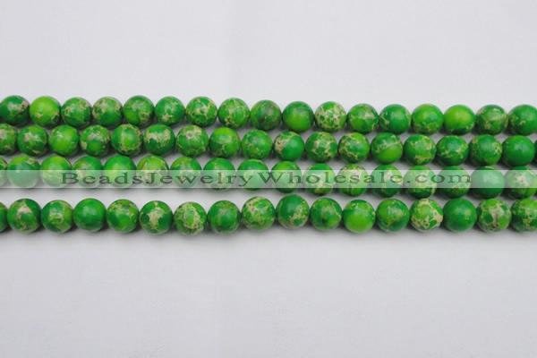 CDE2223 15.5 inches 10mm round dyed sea sediment jasper beads